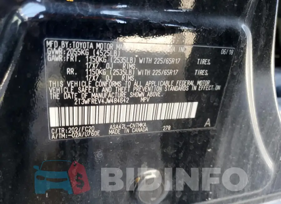 2T3WFREV4JW484642 Photo# 12