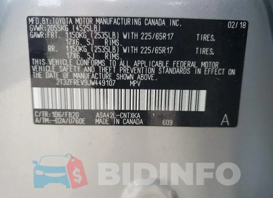 2T3ZFREV9JW449107 Photo# 13
