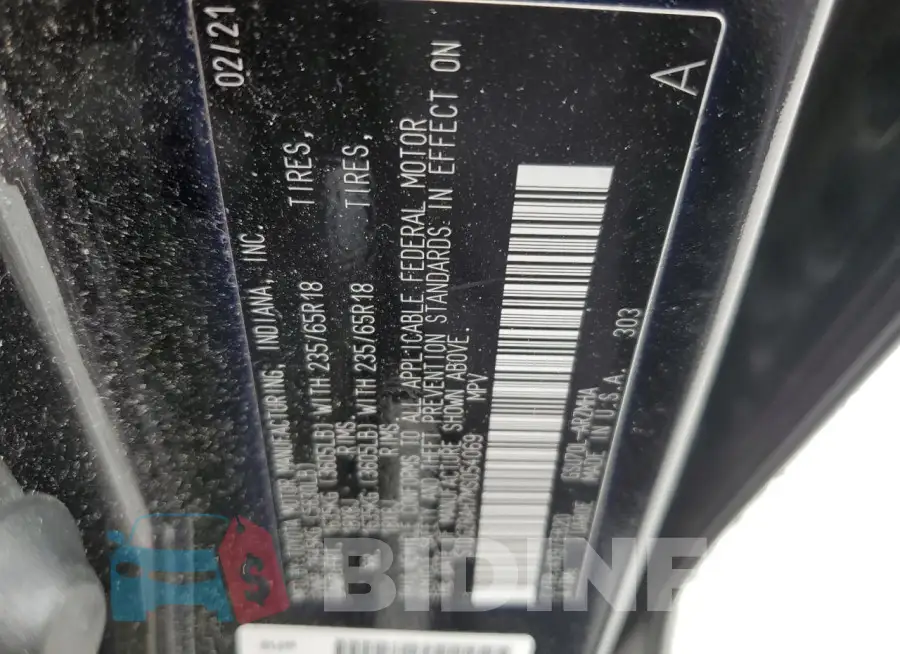 5TDGZRAH7MS054069 Photo# 13