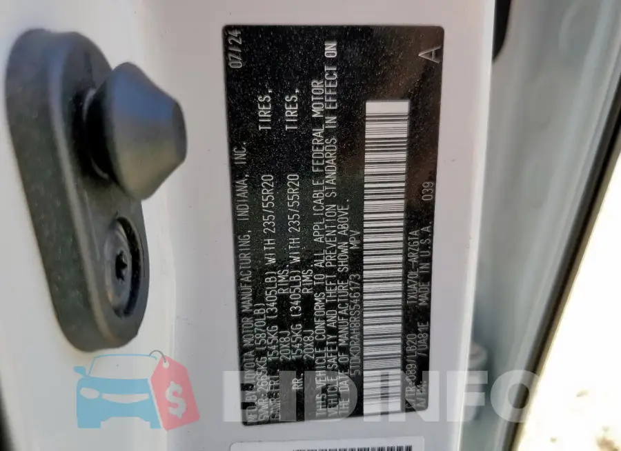 5TDKDRAH8RS546173 Photo# 13