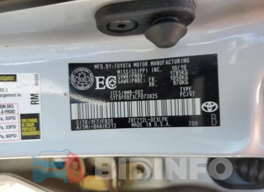 5YFBPRBEXLP073825 Photo# 12
