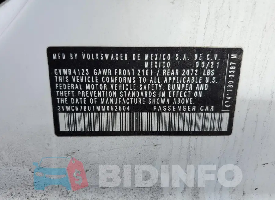 3VWC57BU1MM052504 Photo# 13