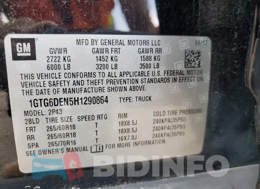 1GTG6DEN5H1290864 Photo# 12