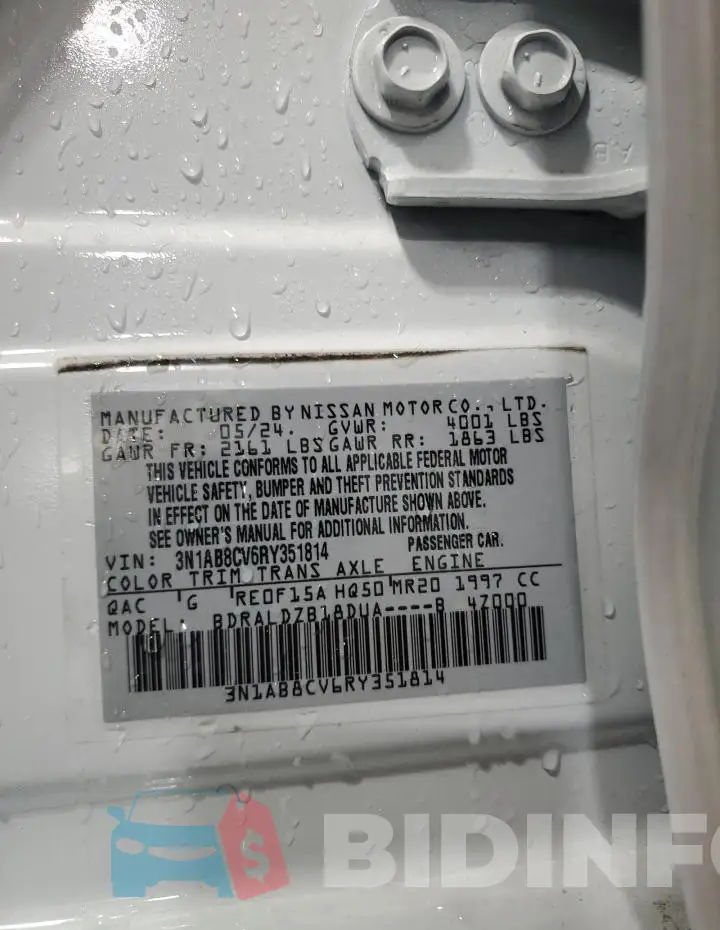 3N1AB8CV6RY351814 Photo# 12