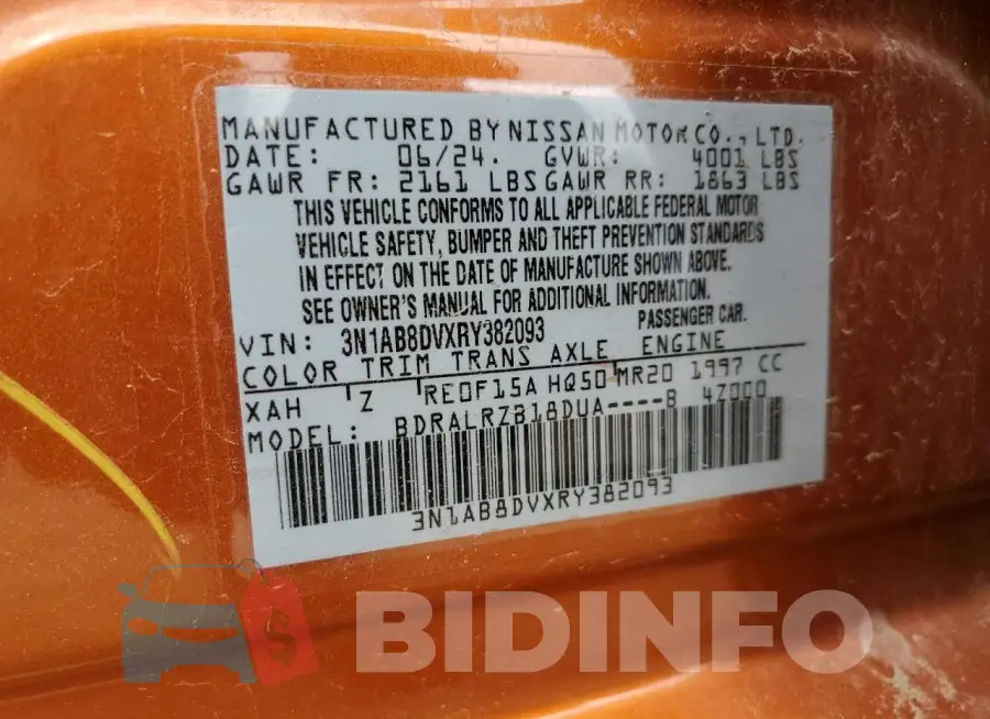 3N1AB8DVXRY382093 Photo# 13