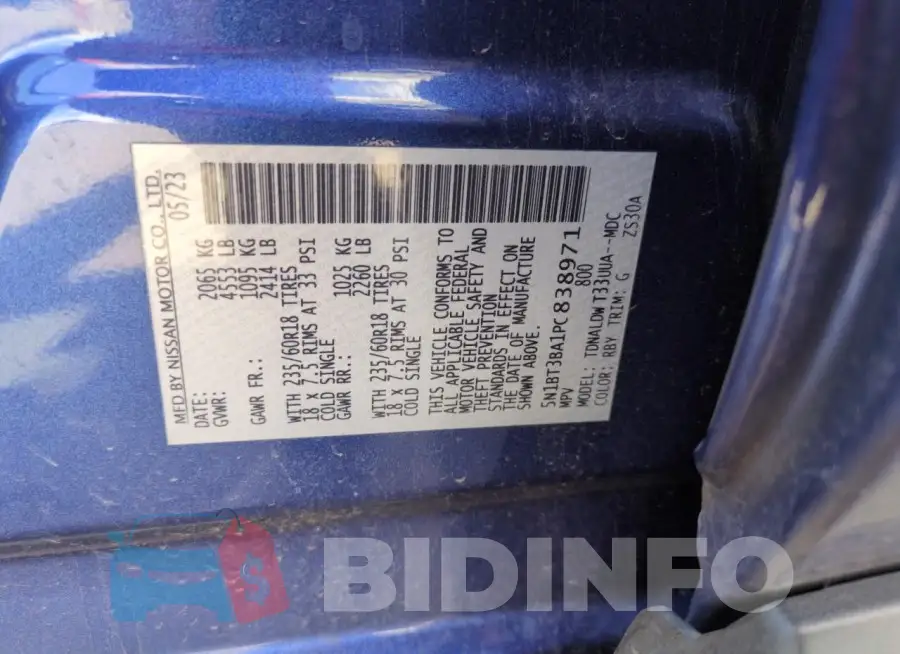 5N1BT3BA1PC838971 Photo# 13