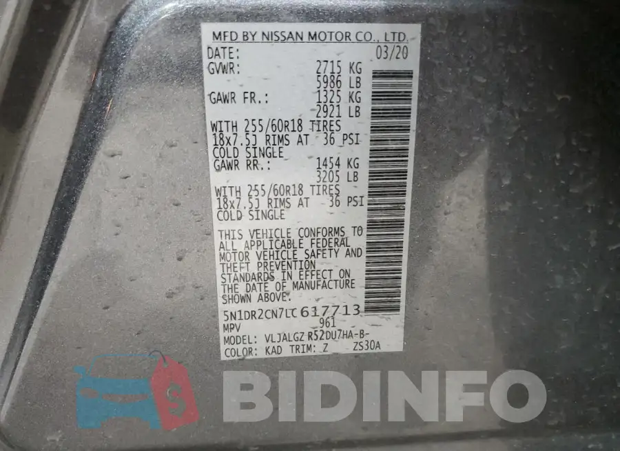 5N1DR2CN7LC617713 Photo# 13