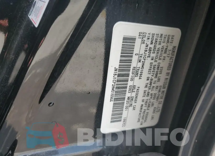 JN1BJ1CP2HW016944 Photo# 14