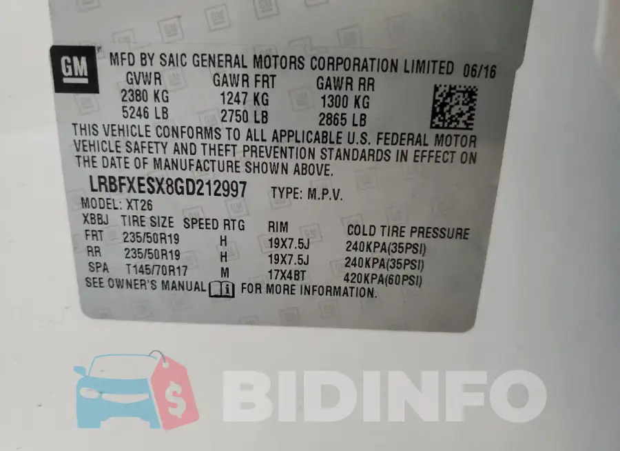 LRBFXESX8GD212997 Photo# 13