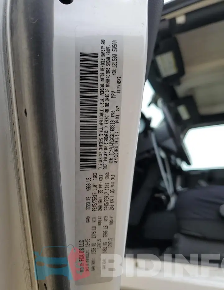 1C4AJWAGXGL169919 Photo# 13