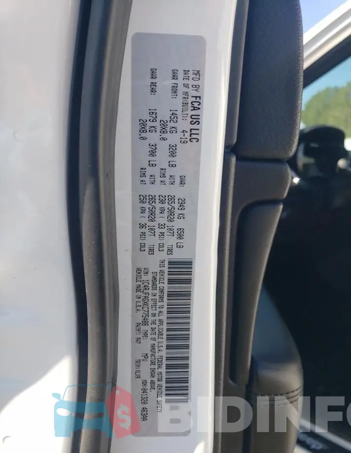 1C4RJFAGXKC775488 Photo# 13