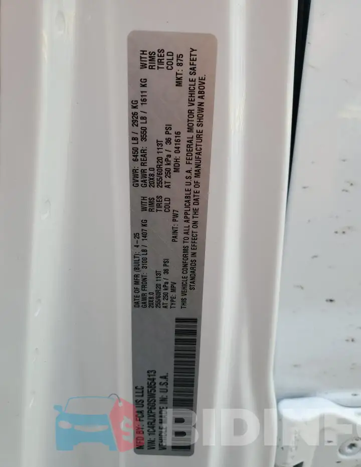 1C4RJXP60SW585413 Photo# 14