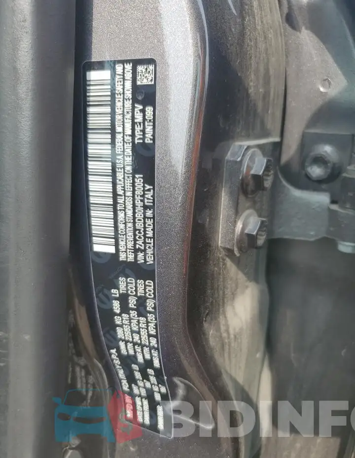 ZACCJBDB0HPF80051 Photo# 12