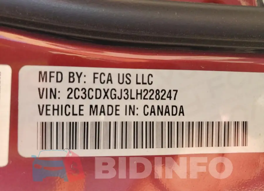 2C3CDXGJ3LH228247 Photo# 12