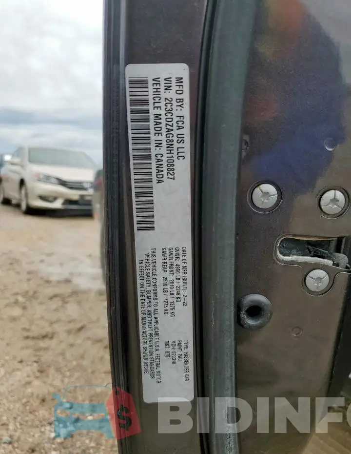 2C3CDZAG8NH108827 Photo# 12