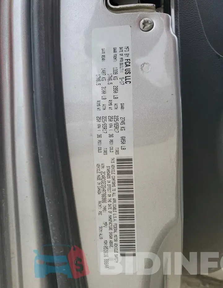 2C4RDGEG5HR786986 Photo# 13