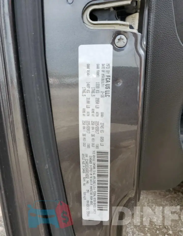 2C4RDGEGXGR310232 Photo# 13