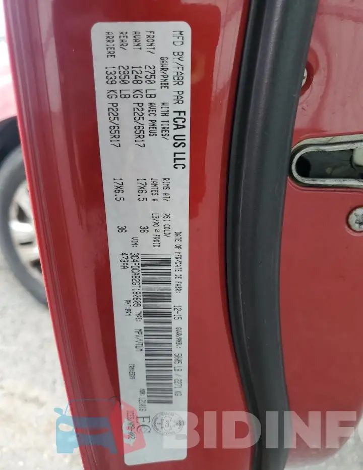 3C4PDCAB2GT180809 Photo# 13
