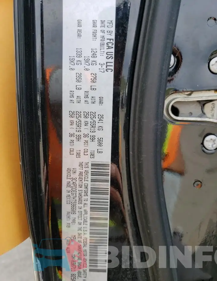 3C4PDDEG7HT596609 Photo# 13