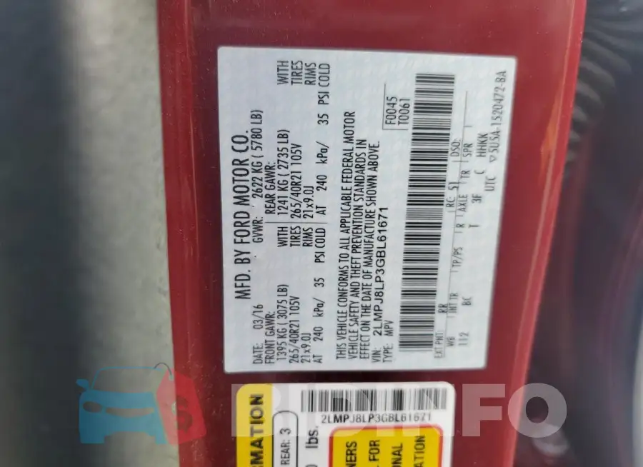 2LMPJ8LP3GBL61671 Photo# 13