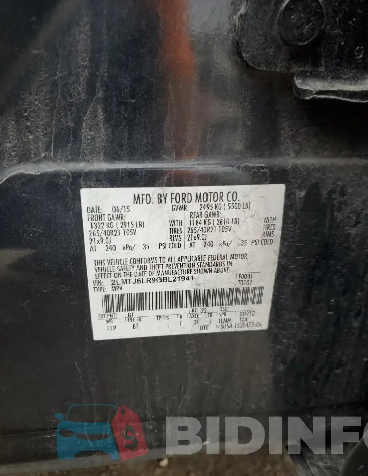 2LMTJ6LR9GBL21941 Photo# 12