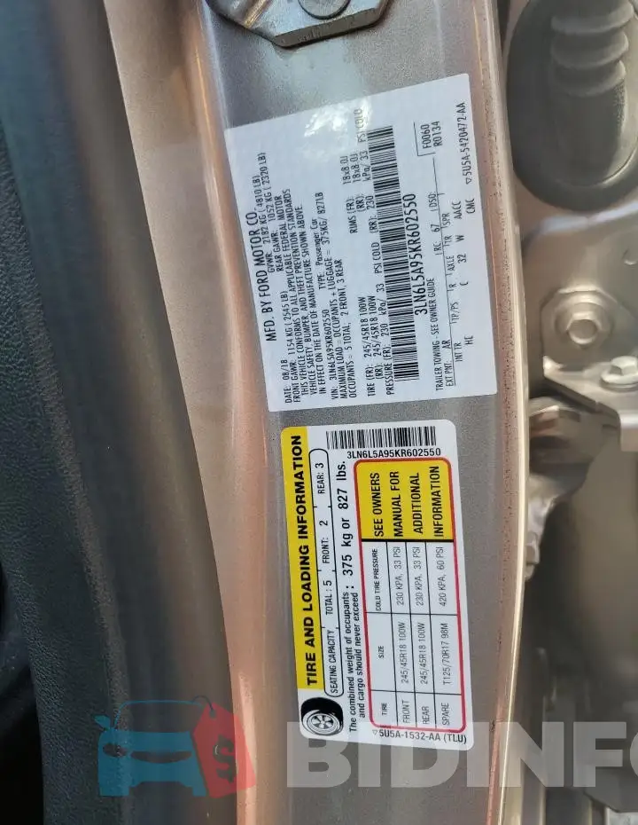 3LN6L5A95KR602550 Photo# 12