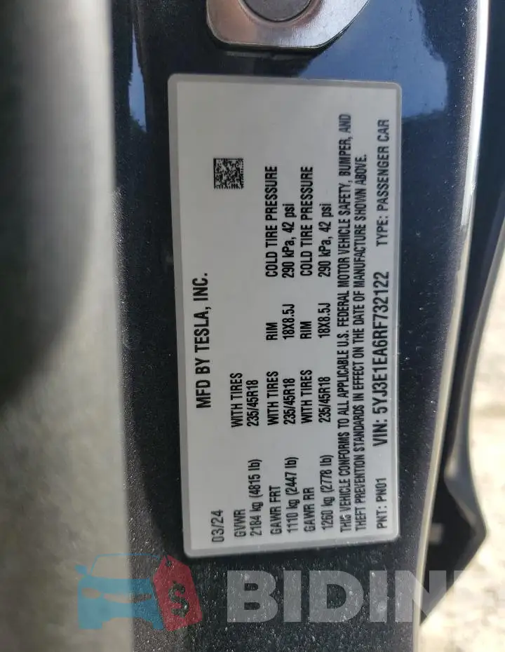 5YJ3E1EA6RF732122 Photo# 13