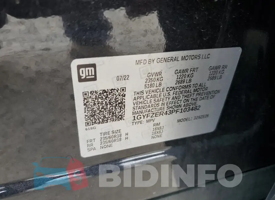 1GYFZER43PF103482 Photo# 12
