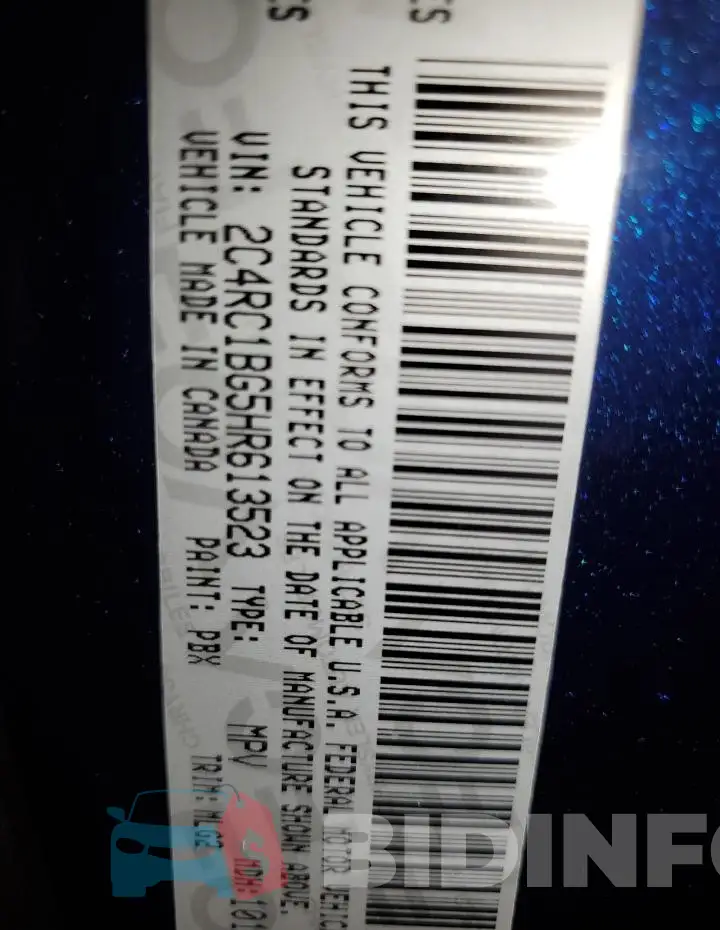 2C4RC1BG5HR613523 Photo# 13