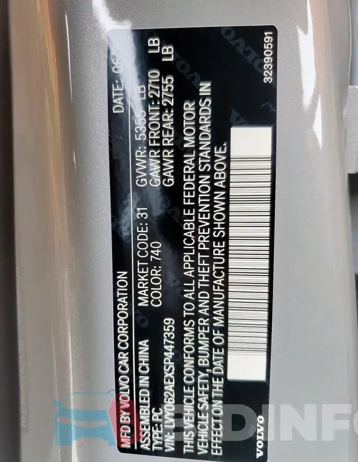 LVY062AEXSP447359 Photo# 12