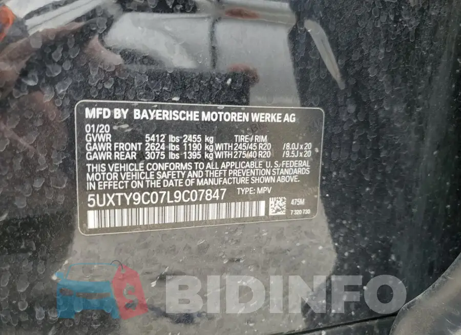 5UXTY9C07L9C07847 Photo# 13