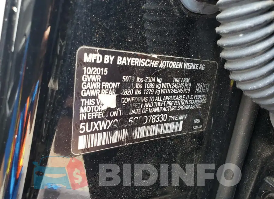 5UXWX9C55G0D78330 Photo# 13