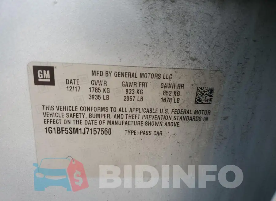 1G1BF5SM1J7157560 Photo# 12