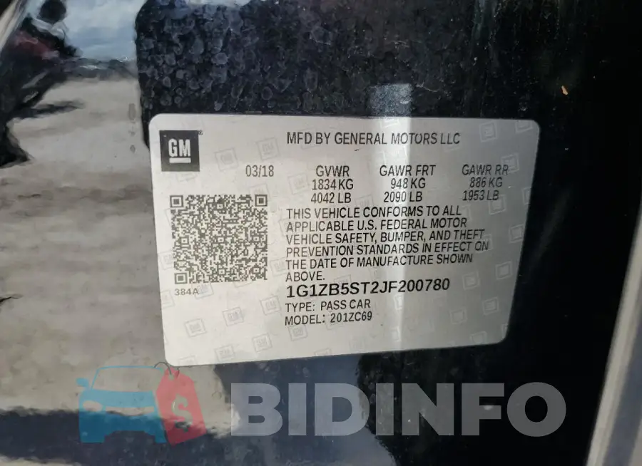 1G1ZB5ST2JF200780 Photo# 12