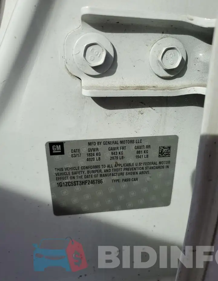 1G1ZC5ST3HF246786 Photo# 12