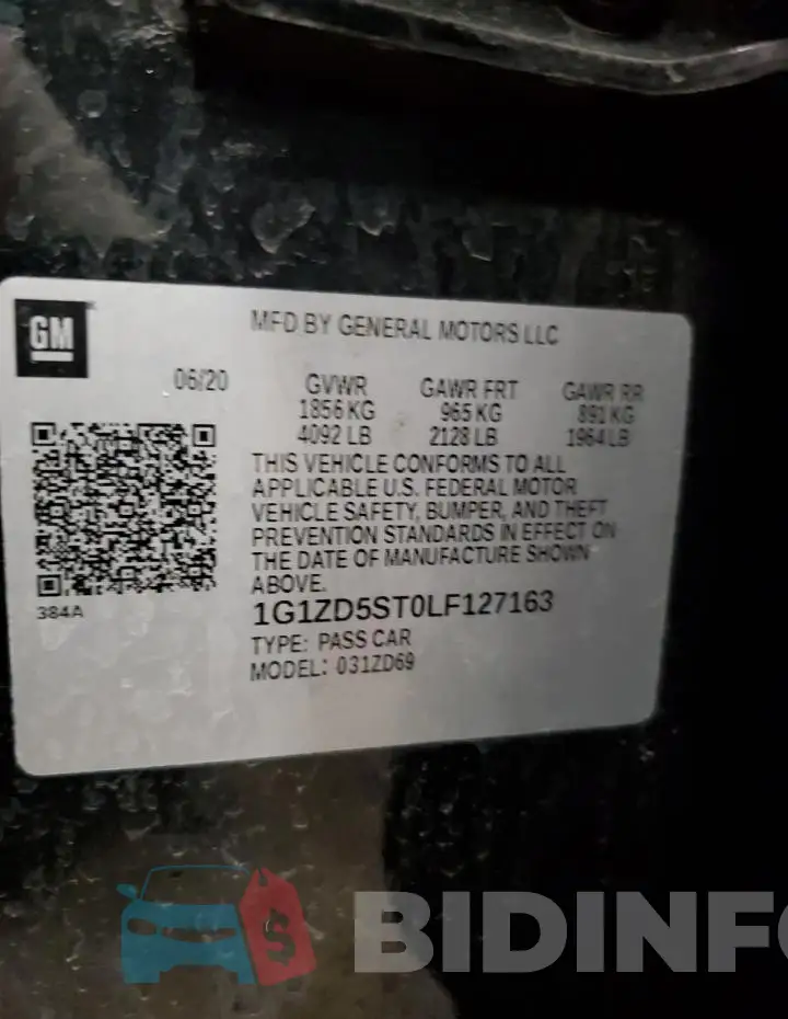 1G1ZD5ST0LF127163 Photo# 12
