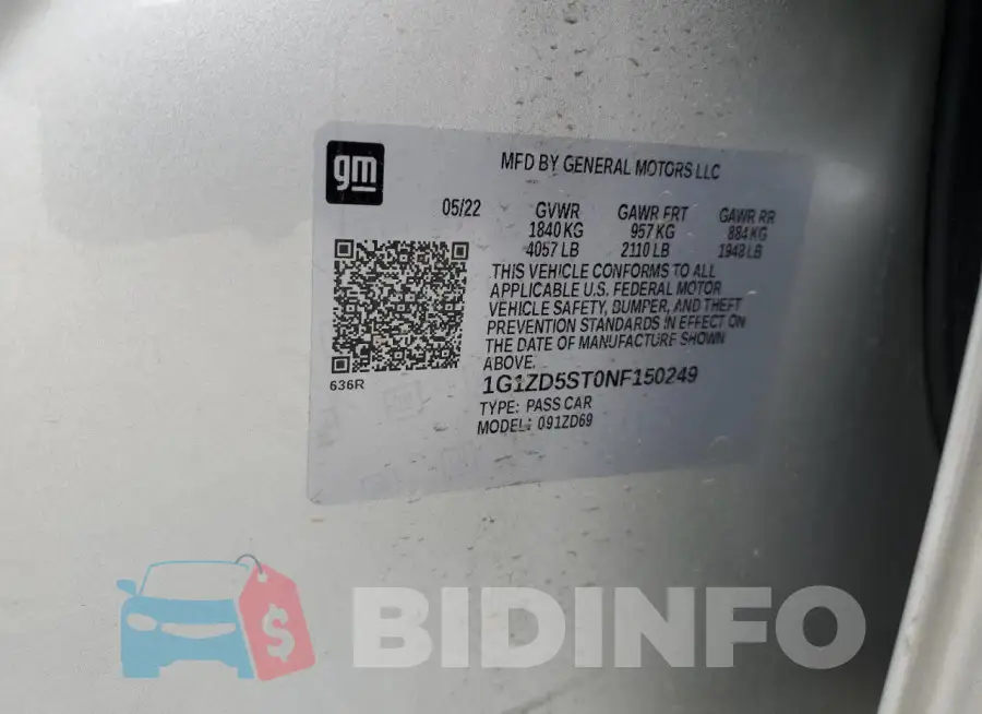 1G1ZD5ST0NF150249 Photo# 12