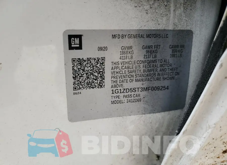 1G1ZD5ST3MF009254 Photo# 12