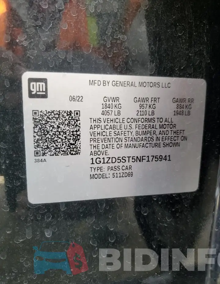 1G1ZD5ST5NF175941 Photo# 12