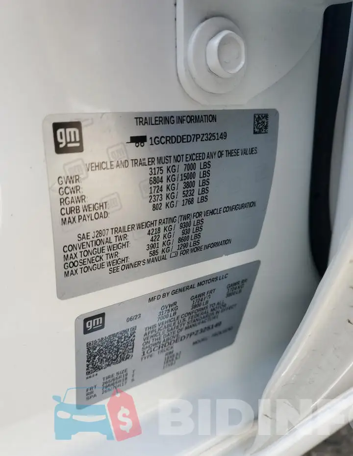 1GCRDDED7PZ325149 Photo# 12