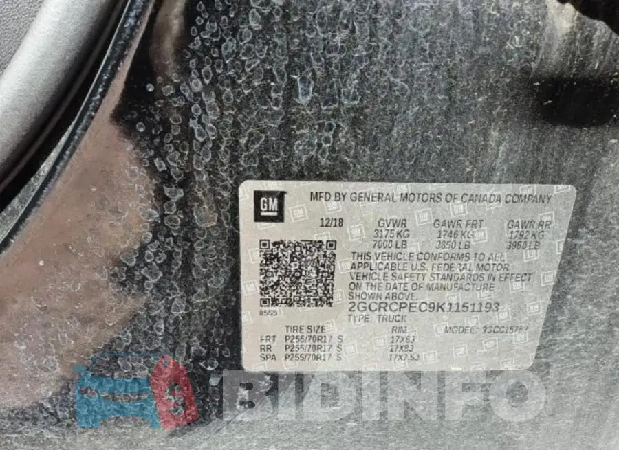 2GCRCPEC9K1151193 Photo# 10