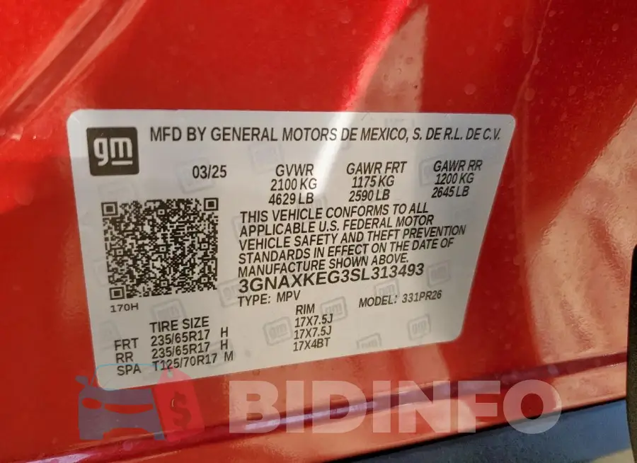 3GNAXKEG3SL313493 Photo# 12