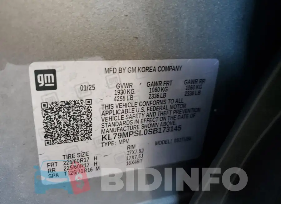 KL79MPSL0SB173145 Photo# 12