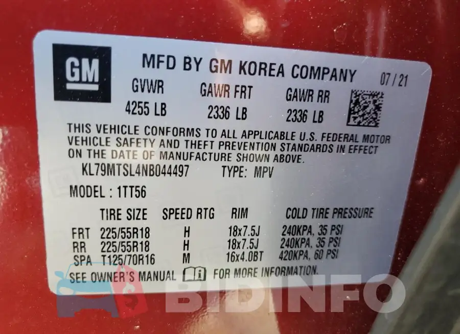 KL79MTSL4NB044497 Photo# 12