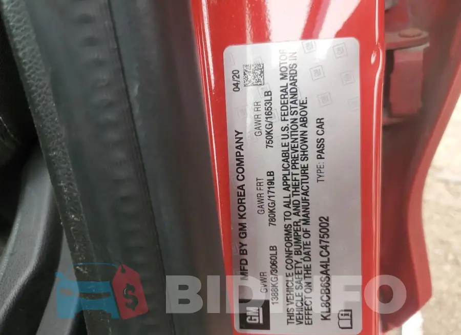 KL8CB6SA4LC475002 Photo# 12