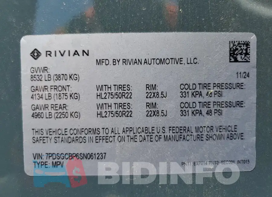 7PDSGCBP6SN061237 Photo# 13