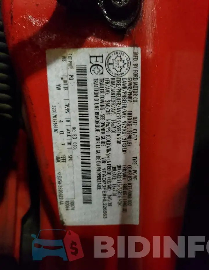 1FADP3FE8HL226563 Photo# 13