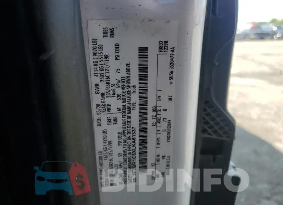 1FTBR1C8XLKA61337 Photo# 12