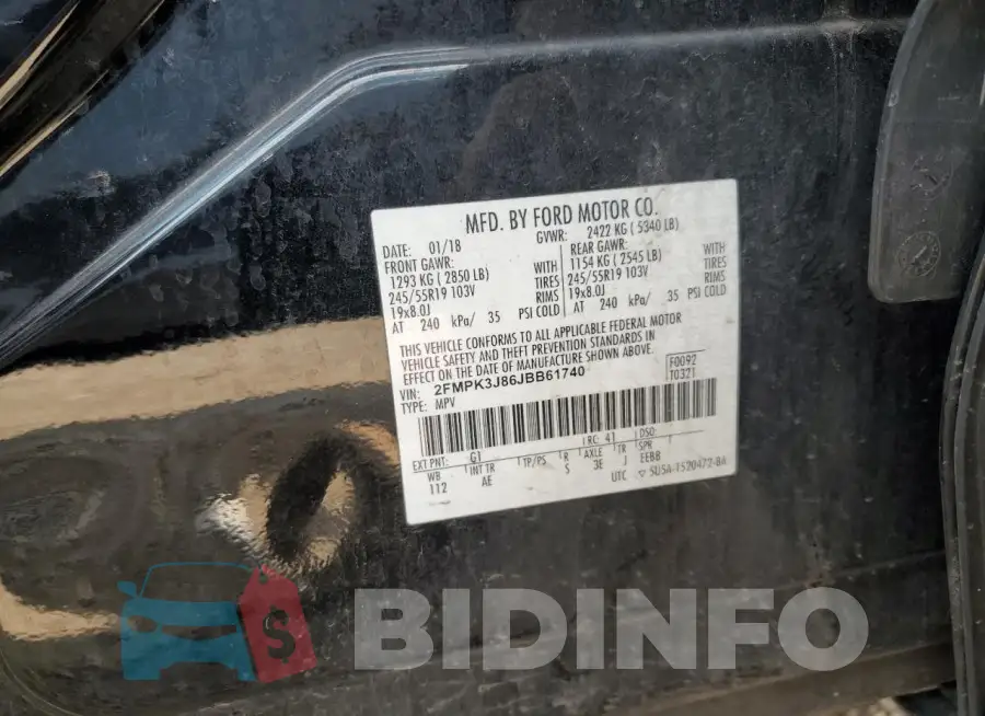 2FMPK3J86JBB61740 Photo# 13