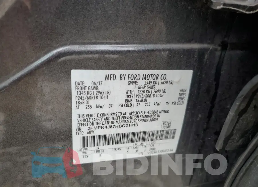 2FMPK4J87HBC21413 Photo# 13